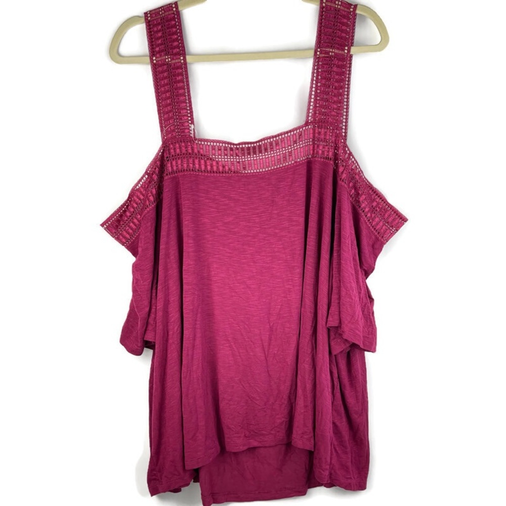 Adore Me Lace Trim Off-the-Shoulder Top